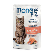 Вологий корм для котів Monge Cat Wet FRESH Sterilised лосось 85 г