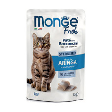 Вологий корм для котів Monge Cat Wet FRESH Sterilised оселедець 85 г