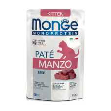 Вологий корм для котів Monge Cat Wet MONOPROTEIN Kitten яловичина 85 г