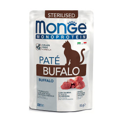 Вологий корм для котів Monge Cat Wet MONOPROTEIN Adult буйвол 85 г