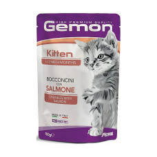 Вологий корм для котів Gemon Cat Wet Kitten лосось 100 г