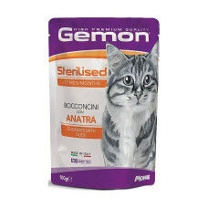 Вологий корм для котів Gemon Cat Wet Sterilized качка 100 г