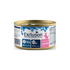 Консервований монопротеїновий корм з куркою для кошенят всіх порід Exclusion Noble Grain Kitten Chicken 85 г