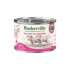 Вологий корм Baskerville (Баскервіль) Holistic для кошенят Телятина з чорницею 200 г