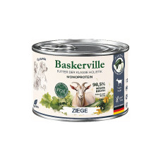 Консервований корм Baskerville Monoprotein FOS Holistic для собак з м'ясом кози та цукіні 200 г