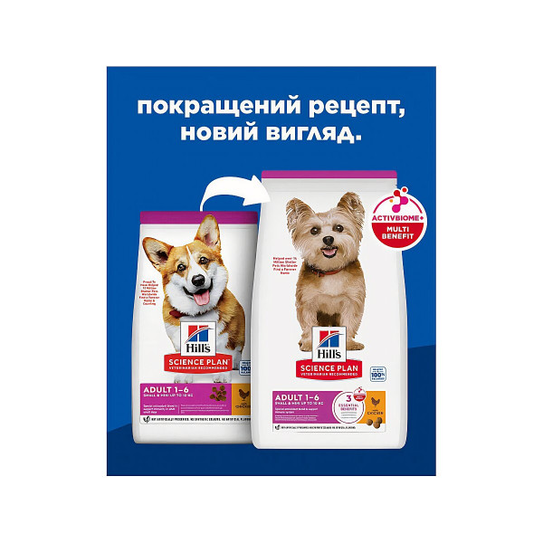 Сухий корм Hill's Science Plan Adult Small & Miniature Lamb & Riceз ягням і рисом для дорослих собак дрібних і міні порід 1.5 кг