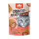 Ласощі для котів хрусткі подушечки з лососем та ікрою Wanpy Crunchy Pockets Salmon & Roe 60 г