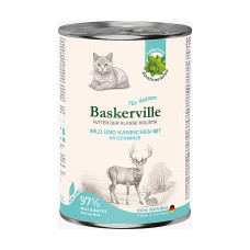 Вологий корм Baskerville (Баскервіль) Holistic Wild und Kaninchen для котів Оленина з кроликом 400 г