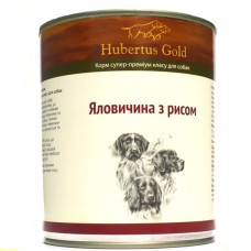 Вологий корм Hubertus Gold (Хубертус Голд) для собак Яловичина та рис 800 г