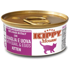 Вологий корм Kippy Mousse With Quail & Eggs Kitten для кошенят мус з перепілкою та яйцями 85 г