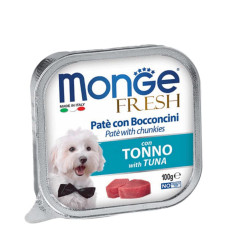 Вологий корм MONGE (Монж) Dog Fresh для собак з тунцем 100 г