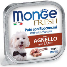 Вологий корм MONGE (Монж) Dog Fresh Lamb для собак з ягням 100 г