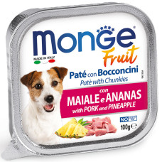 Вологий корм MONGE (Монж) Dog Fruit Pork & Pineapple для собак свинина та ананас 100 г