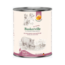 Вологий корм Baskerville (Баскервіль) Holistic для собак Качка, кабан, гарбуз та зелень 800 г