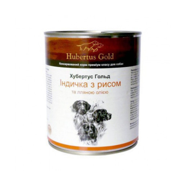 Вологий корм Hubertus Gold (Хубертус Голд) для собак Індичка та рис 800 г Вологий корм Hubertus Gold (Хубертус Голд) для собак Індичка та рис 800 г