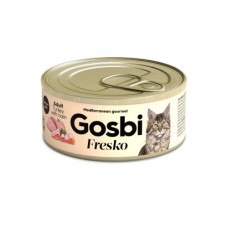 Вологий корм Gosbi для котів Fresko Cat Adult Turkey & Ham з індичкою та шинкою 70 г  02006 Іспанія