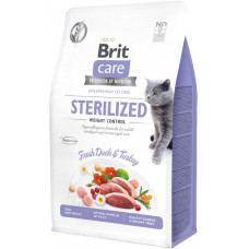 Сухий корм Brit Care Cat GF Sterilized Weight Control для стерилізованих котів з качкою та індичкою 0,4 кг