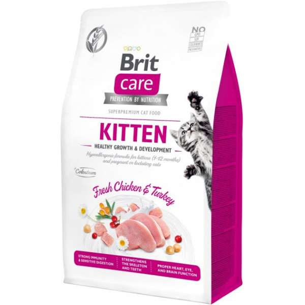 Сухий корм Brit Care Cat GF Kitten Growth & Developmen для кошенят 400 г