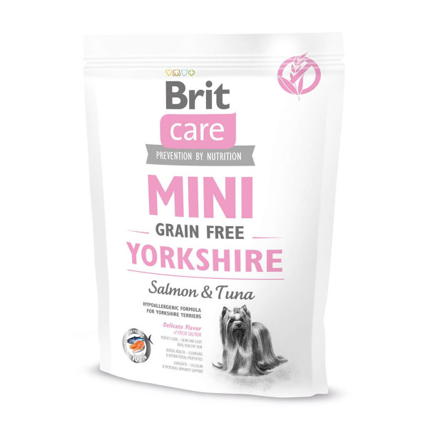 Сухий корм Brit Care Grain Free Yorkshire Salmon & Tuna для собак малих порід смак лосося та тунця 400 г