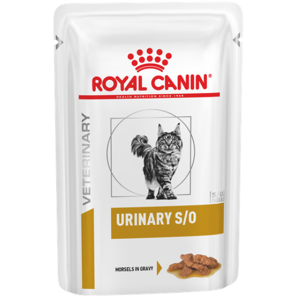 Вологий корм Royal Canin (Роял Канін) Urinary S/O для котів при сечокам'яній хворобі (шматочки у соусі) 85 г