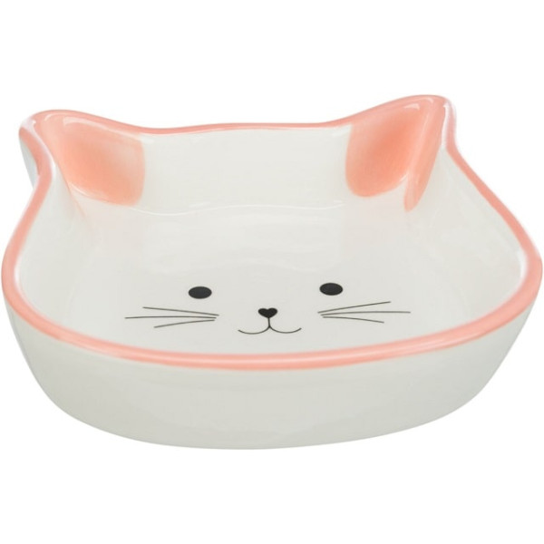 Миска керамічна в формі кошачої мордочки для котів Cat Face 12 см 0.25 л