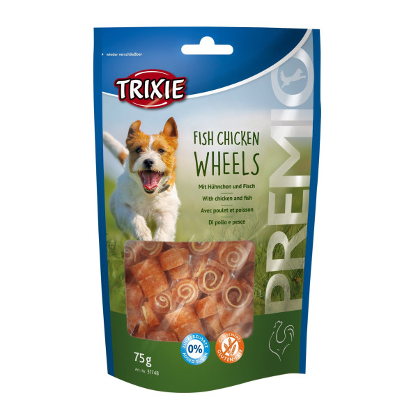 Ласощі Trixie Fish Chicken Wheels для собак смак риби та курки 75 г