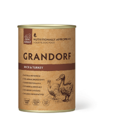 Вологий корм Grandorf (Грандорф) Duck & Turkey для собак з м'ясом качки та індички 400 г