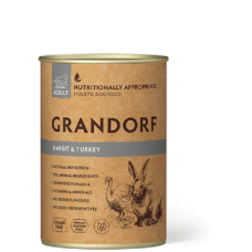 Вологий корм Grandorf (Грандорф) Rabbit & Turkey для собак з м'ясом кролика та індички 400 г