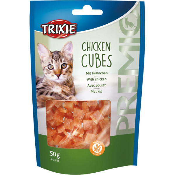 Ласощі Trixie Premio Chicken Cubes курячі кубики для котів 50 г