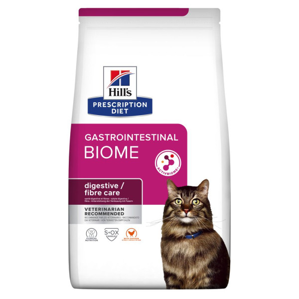 Сухий корм Hill's Prescription Diet Gastrointestinal Biome (Хіллс) digestive/fibre care для котів при розладах травлення з куркою 1,5 кг