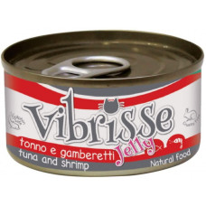 Вологий корм Croci Vibrisse Jelly для кішок тунець та криветка у желе 70 г