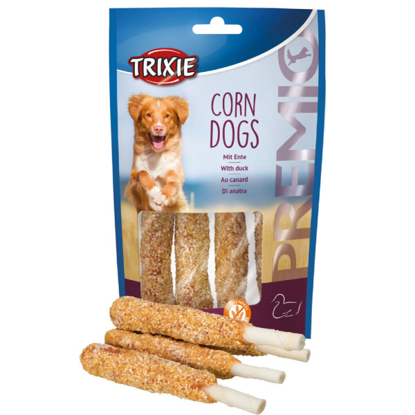 Ласощі Trixie Premio Corn Dogs з качкою для собак 100 г