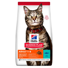 Сухий корм Hill's Science Plan Adult (Хіллс) для дорослих котів з тунцем 1,5 кг