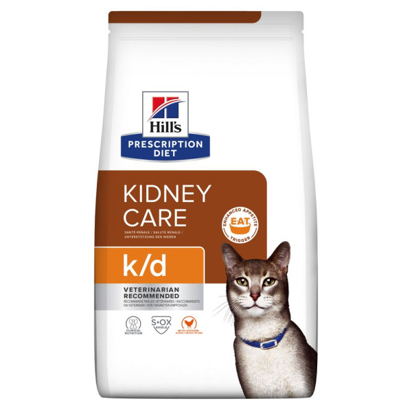 Сухий корм Hill's Prescription Diet Kidney Care k/d (Хіллс) для котів підтримання функції нирок з куркою 1,5 кг