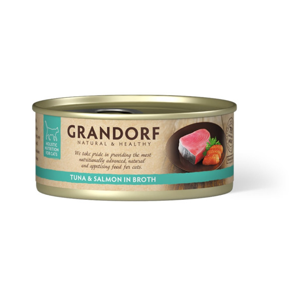 Вологий корм Grandorf (Грандорф) Tuna Fillet & Salmon Філе тунця з м'ясом лосося 70 г