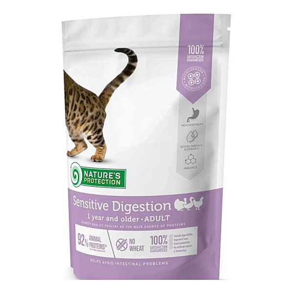 Сухий корм для дорослих котів з чутливим травленням Nature's Protection Sensitive Digestion 400 г