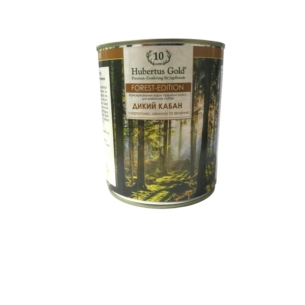 Вологий корм Hubertus Gold (Хубертус Голд) для собак Дикий кабан 800 г