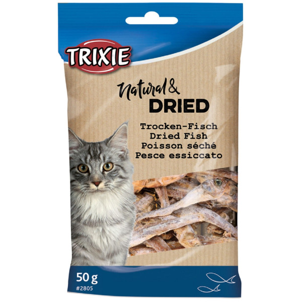 Ласощі Trixie Natural Dried натуральна сушена рибка для котів 50 г