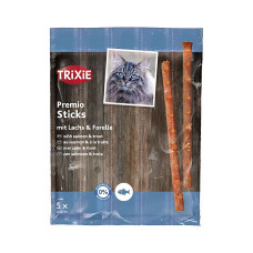 Ласощі Trixie Premio Sticks Quintett with Salmon/Trout для котів палички з лососем та фореллю 5 шт 5 г