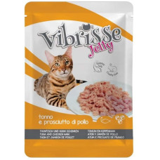 Вологий корм Croci Vibrisse Jelly для кішок тунець куряча шинка 70 г