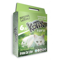 Наповнювач для котячого туалету Kotix Тофу Green tea Соєвий грудкувальний 2.55 кг (6 л)