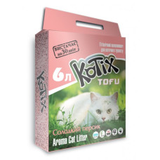 Наповнювач для котячого туалету Kotix Тофу Honey Peach Соєвий грудкувальний 2.55 кг (6 л)