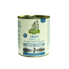 Вологий корм Isegrim (Ісегрім) Trout with Parsnip, Cranberries & Wild Herbs для собак Форель з пастернаком, журавлиною та дикими травами 800 г