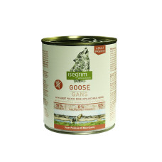 Вологий корм Isegrim (Ісегрім) Goose with Sweet Potato, Rose Hip & Wild Herbs для собак з м'ясом гусака 800 г