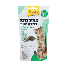 Вітамінні ласощі GimCat Nutri Pockets для котів для підвищення іммунітету з котячою м'ятою та мультивітаміном 60 г
