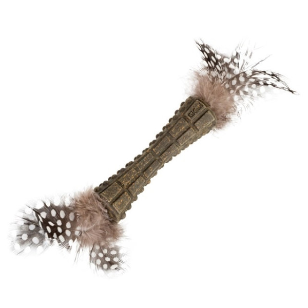 Іграшка GiGwi Catnip для котів спресованного котяча м'ята з пір'ям, перо, котяча м'ята 8 см