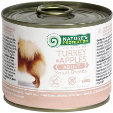 Вологий корм Nature's Protection Adult Turkey & Apples Small Breeds для собак малих порід індичка та яблука 200 г