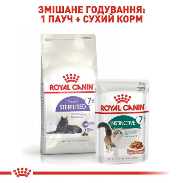 Сухий корм для стерилізованих котів старше 7 років Royal Canin Sterilised 7 plus 1.5 кг