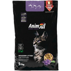 AnimAll Наповнювач для котів Деревний з ароматом лаванди 5,3 кг