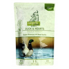 Вологий корм Isegrim (Ісегрім) Pouch Roots Duck & Hearts для собак з качкою та курячими сердечками 410 г